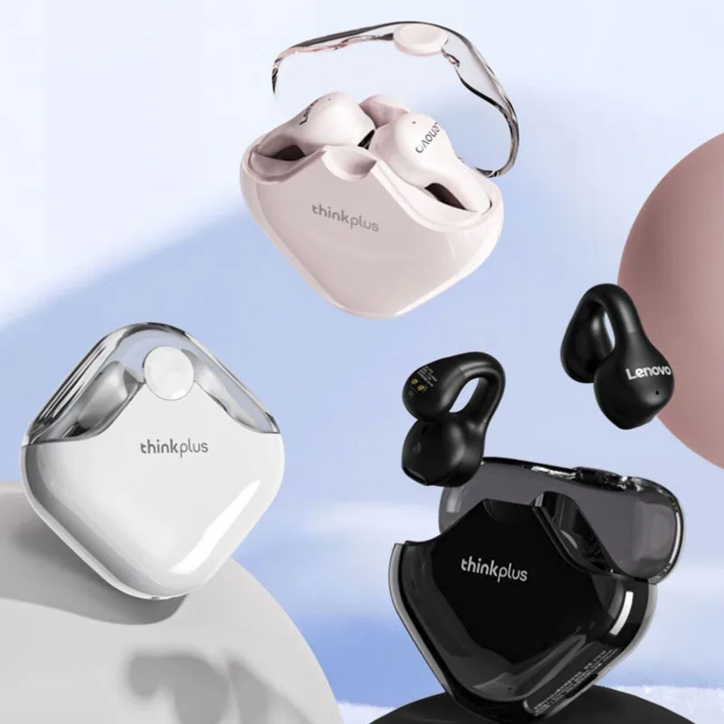 ThinkPlus XT61TWS 5.3 orecchini a conduzione ossea, auricolari Bluetooth wireless, clip per auricolari senza dolore all'orecchio, auricolari Bluetooth