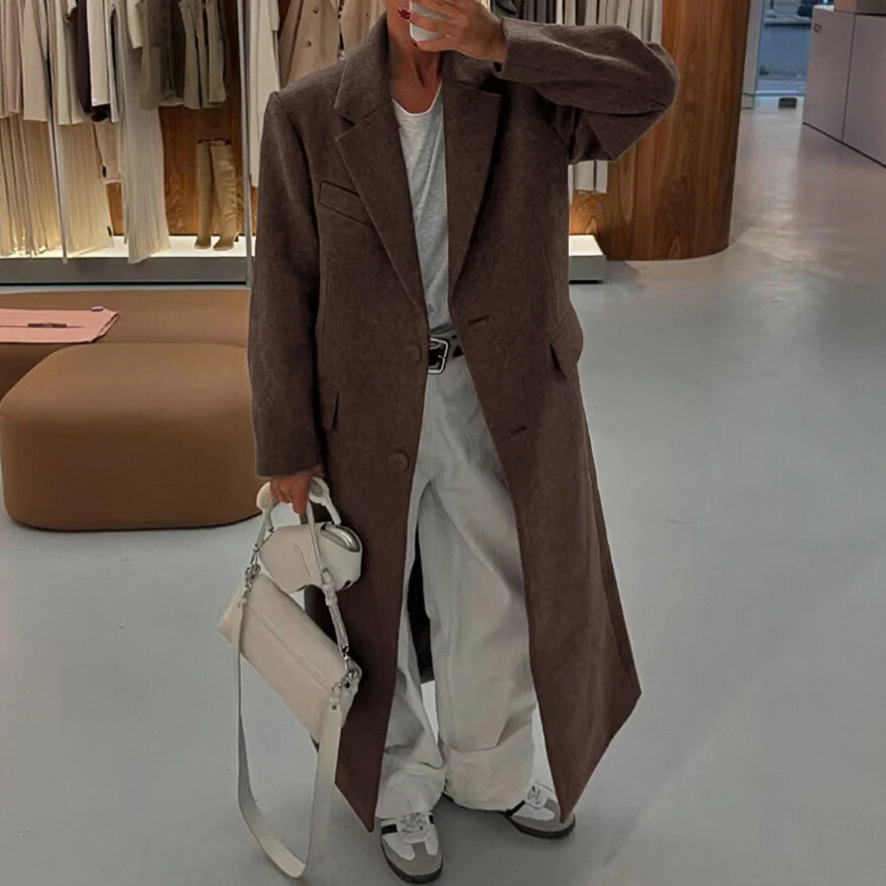 

Casual Style Women's Coat Spring Autumn Fashion Decor-Free Outerwear Comfortable Fit Top For Casual Occasions