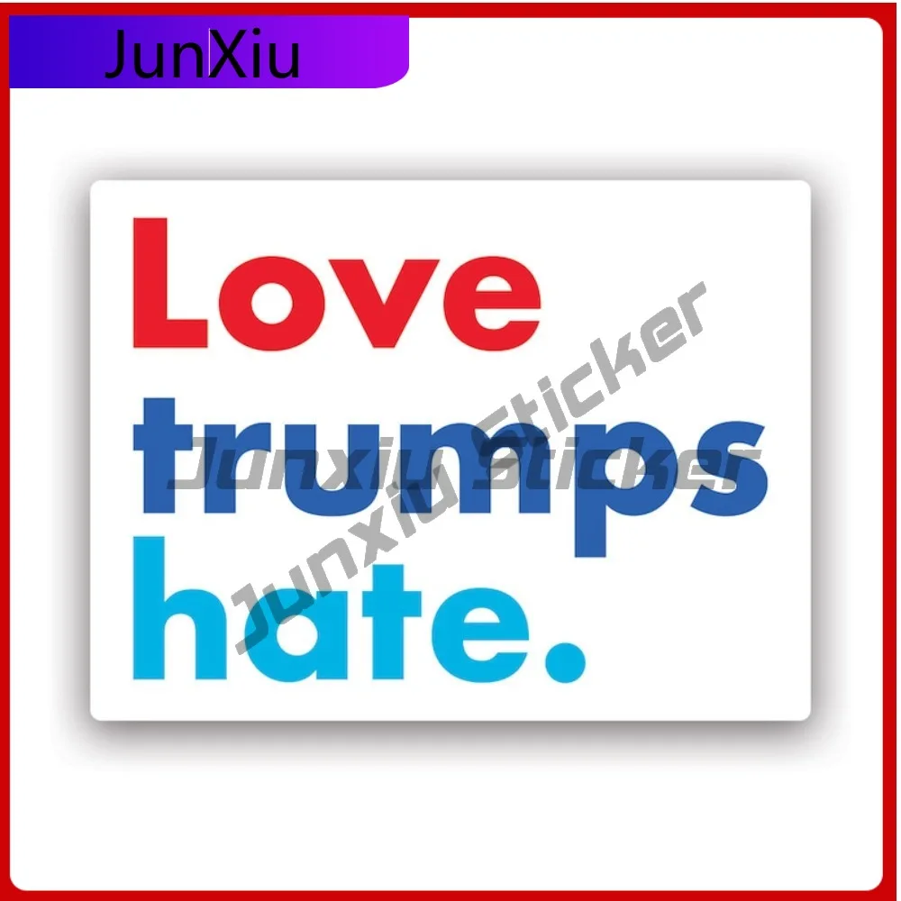 

Love Trumps Hate Sticker Uv Protected Decals Auto Decor Car Sticker Vinyl Decal Die Cut Sun Protection Waterproof Durable For