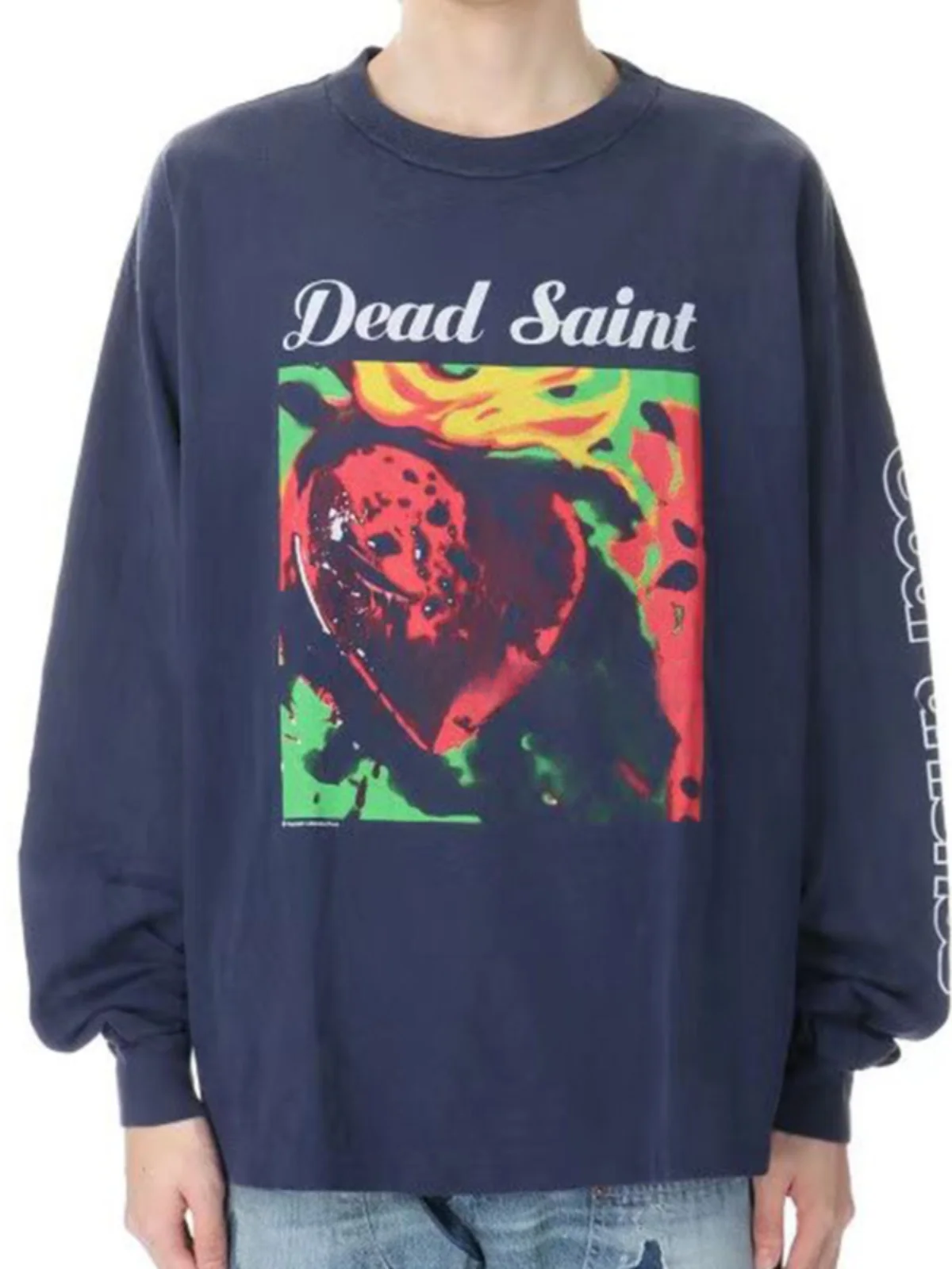 

Красная футболка Long Sve Saint Mxxxxxx 25AW SS Tedeas SAINT ex Свободный крой круглый Ne Youth Trend Весенняя коллекция