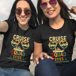 Funny Holiday Trip Shirt Family Cruise 2025 Making Memories Together T-shirts Cruise Trip T-shirts Family Matching Outfits