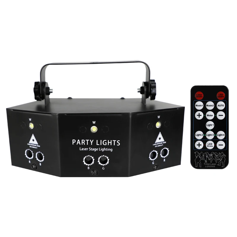 YSH-Iluminação de palco a laser com 9 olhos, luzes LED para pista de dança, DJ e Night Club, decoração DJ