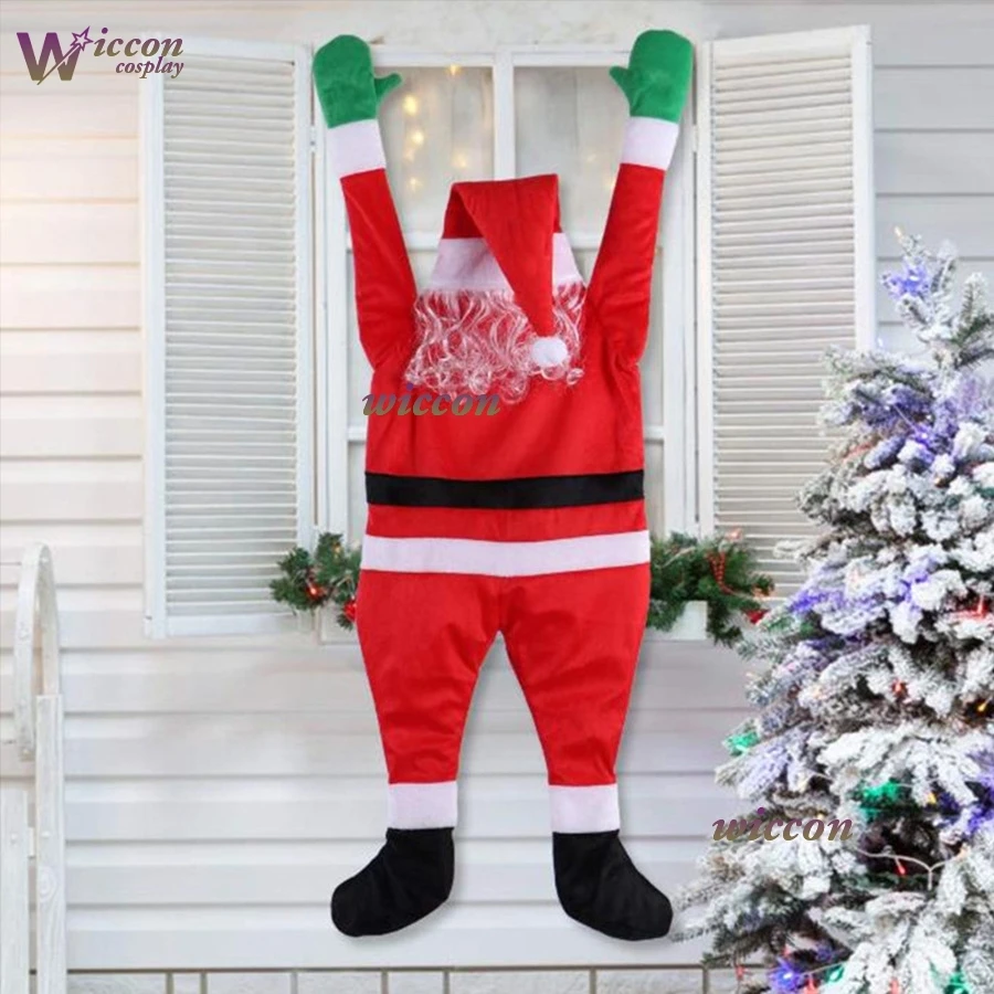 بابي نويل زينة عيد الميلاد مضحك سانتا كلوز تسلق جدار ديكور عيد الميلاد شنقا زخرفة أفخم سانتا هدية السنة الجديدة #1