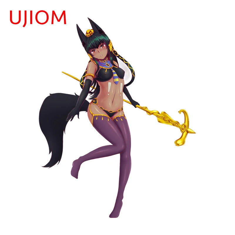 UJIOM 13cm X 10.2cm Furry Wall Stickers Creative Bedroom Bathroom Nice Vinyl Applique Waterproof Suitcase Laptop House Decor