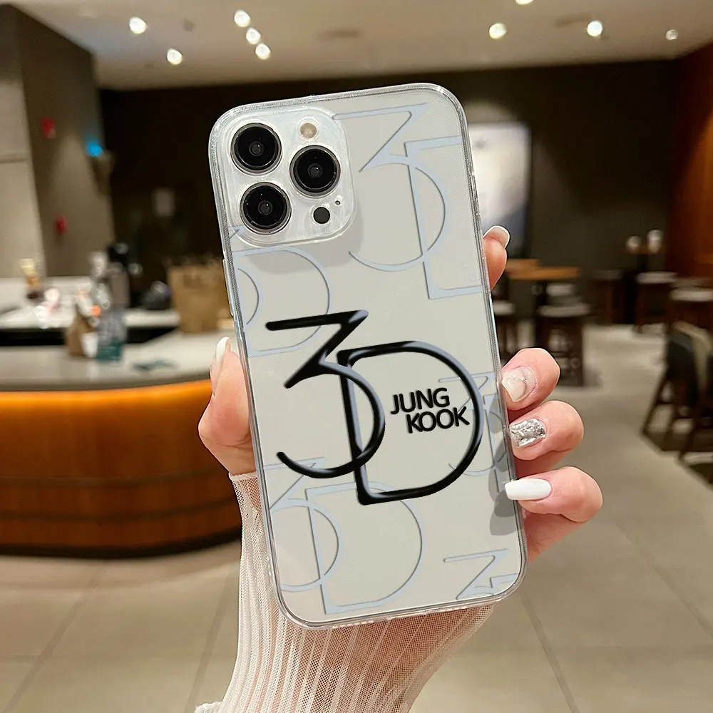 J-JUNGKOOK 3D JK Phone Case For Samsung S24 S23 S22 S21 S20 S10 FE Note20 Note10 Plus Ultra Lite 5G Clear Soft TPU Cover
