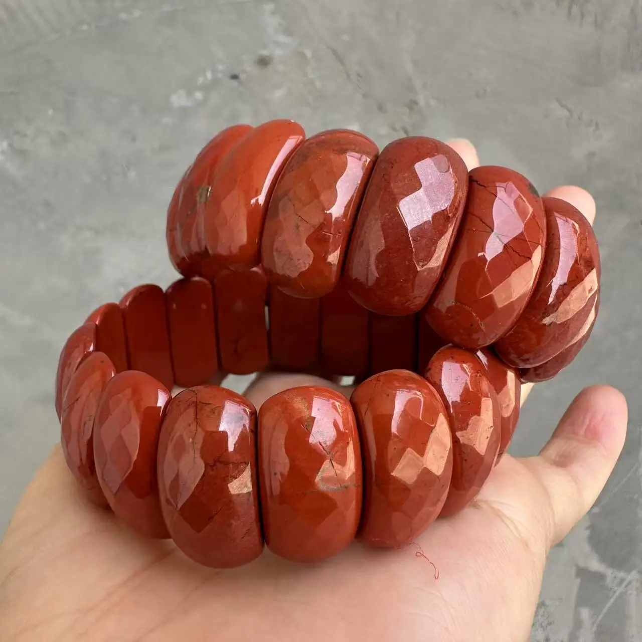 AAA Natural Red Jasper Stone Different Size Bracelet Natural Gemstone Bangle DIY Jewelry for Woman for Couple Gift Wholesale !