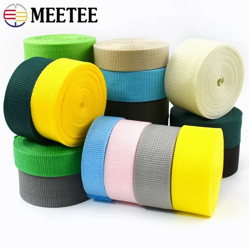 

5Meters 20-50mm Nylon Webbing 1.1mm Thick Ribbon Band for Bag Strap Belt Tape Bias Binding Garment Backpack Sewing Accessories