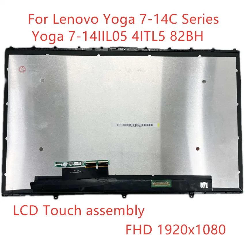 tela de toque lcd para lenovo yoga tela de 714 tela de 7 14 7 14 7 14 acn6 7 14itl5 5d10s39740 5d10s39670 01