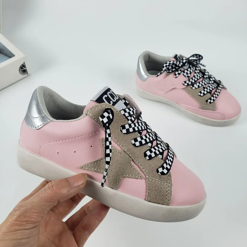 

New Girls Sequin Skateboard Shoes Baby Sports Shoes Children Board Shoes Non-slip Campus Casual Shoes Big Kids Students Sneakers