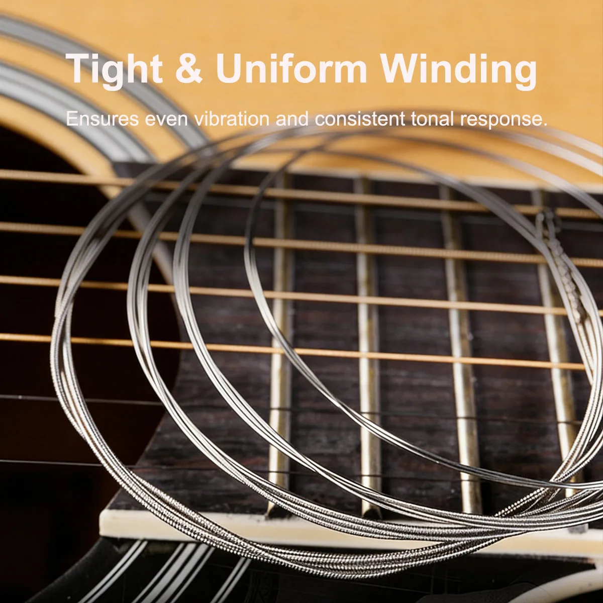 ZIKO DEG-009 Electric Guitar Strings Set - Nickel Wound, Anti-Rust, Steel Core, 009-042 Gauge, Electric Guitar Accessories