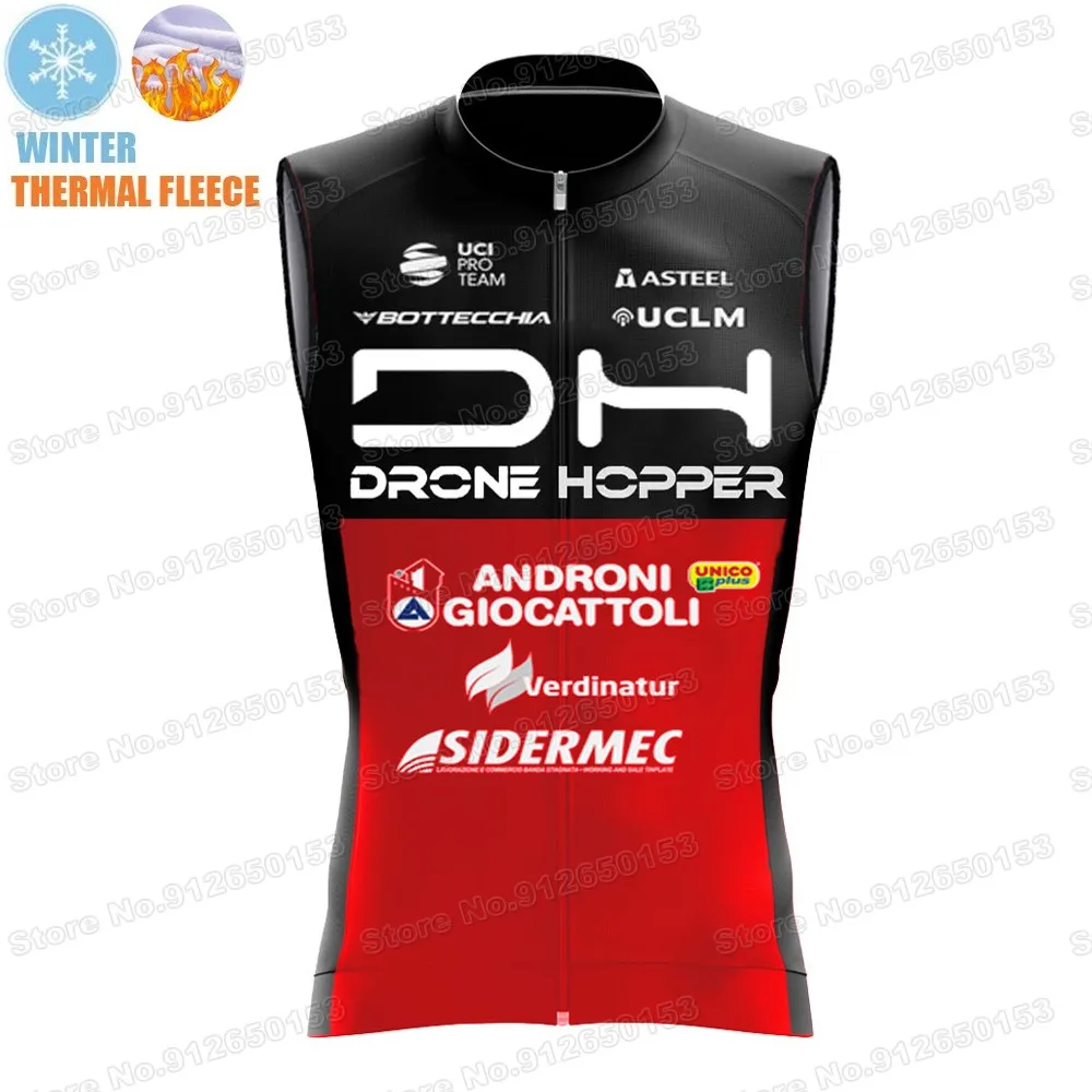 2022 Winter ANDRONI Cycling Jersey Sleeveless DH Team Cycling Vest Men Thermal Road Bike Clothing MTB Chaleco Ciclismo Maillot