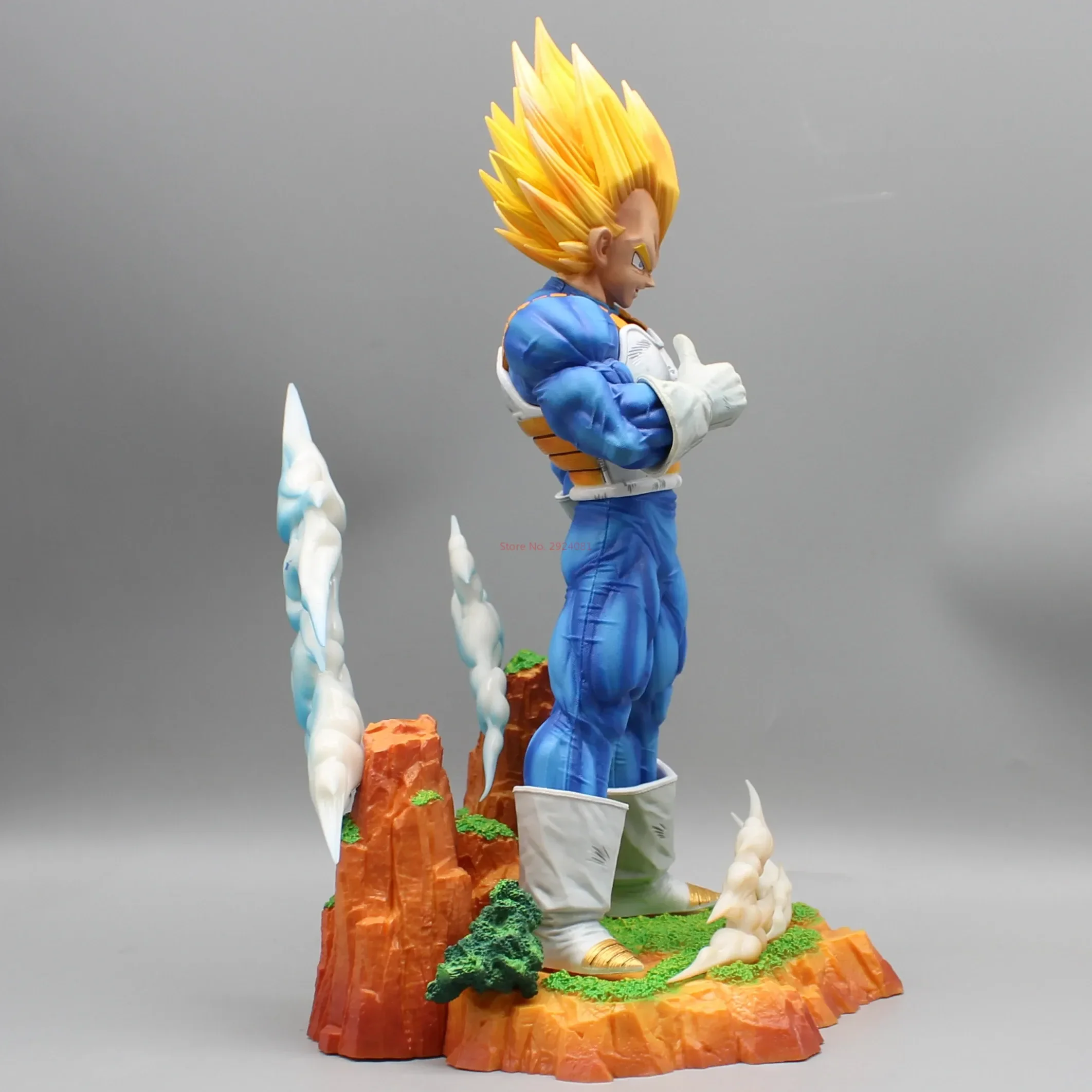 

Dragon Ball Cs Vegeta Goku Mobei Animation Scene Around The Statue Hand-Made Model Can Collect Hand-Made Ornaments Gifts.