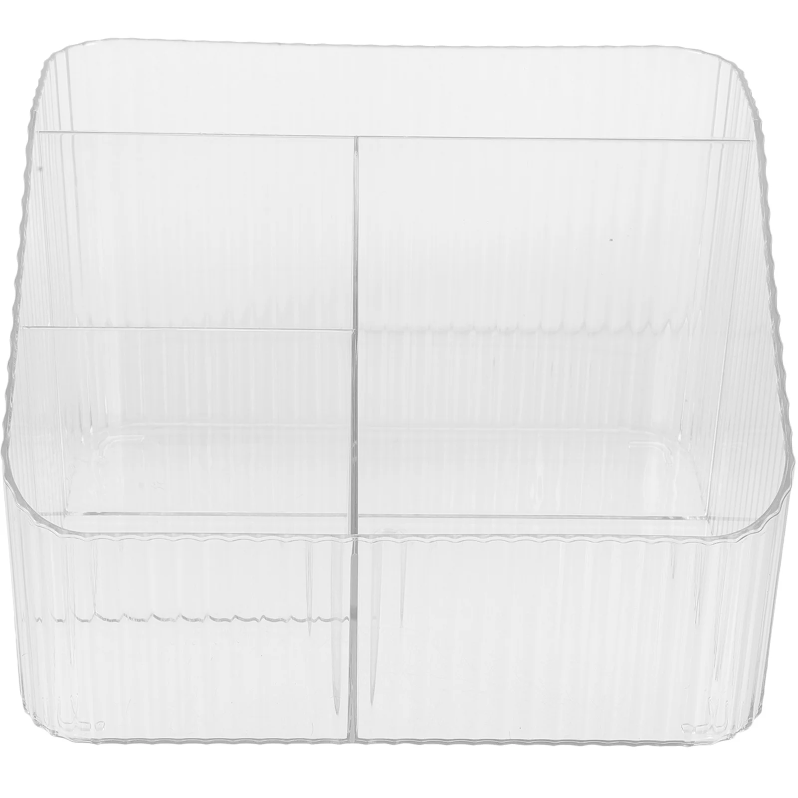 Desktop Organizer Storage Box for Remote Control Acrylic Table Compartment Organizer Large Capacity Multi-Grid Pen Case