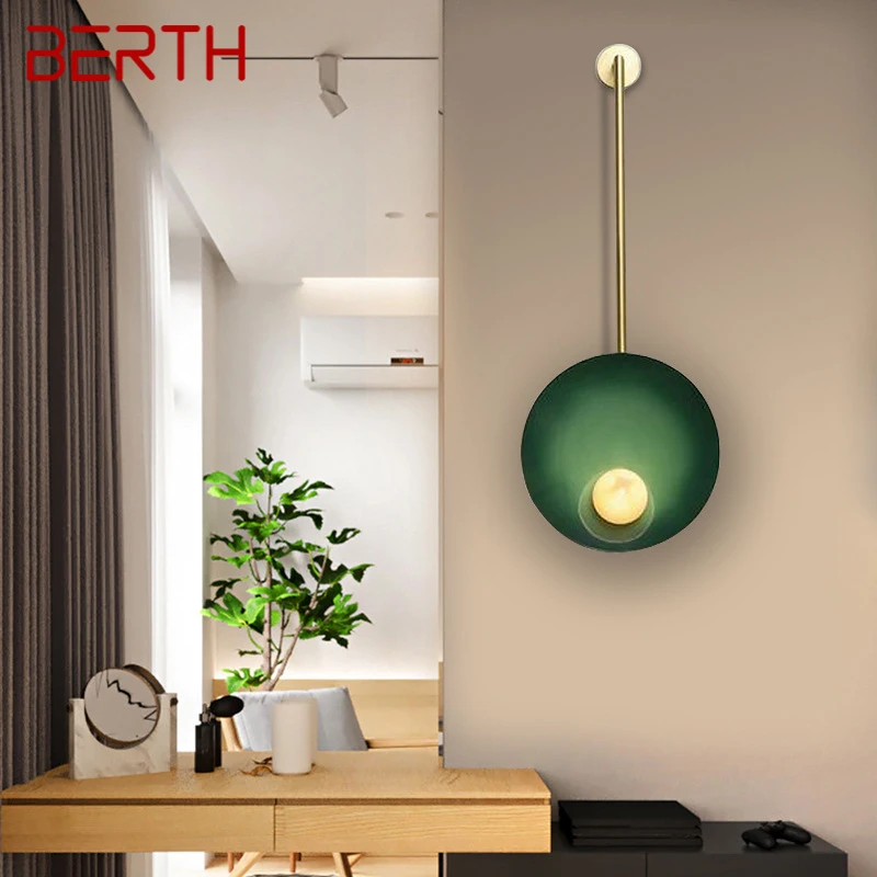 

BERTH Nordic Postmodern Wall Lamp Personalized And Creative Living Room Hotel Lobby Villa Fitting