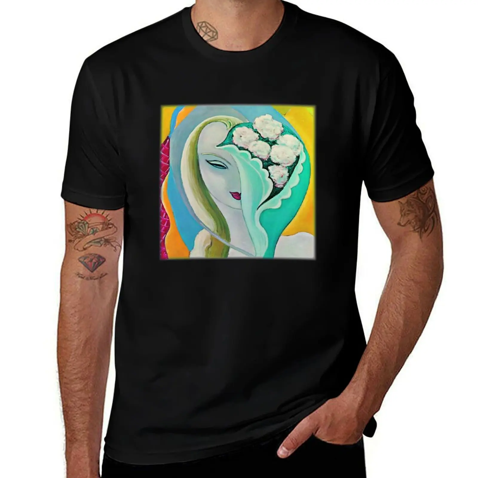 Eric Clapton Layla T-Shirt man t shirts high quality luxury brand T-Shirt