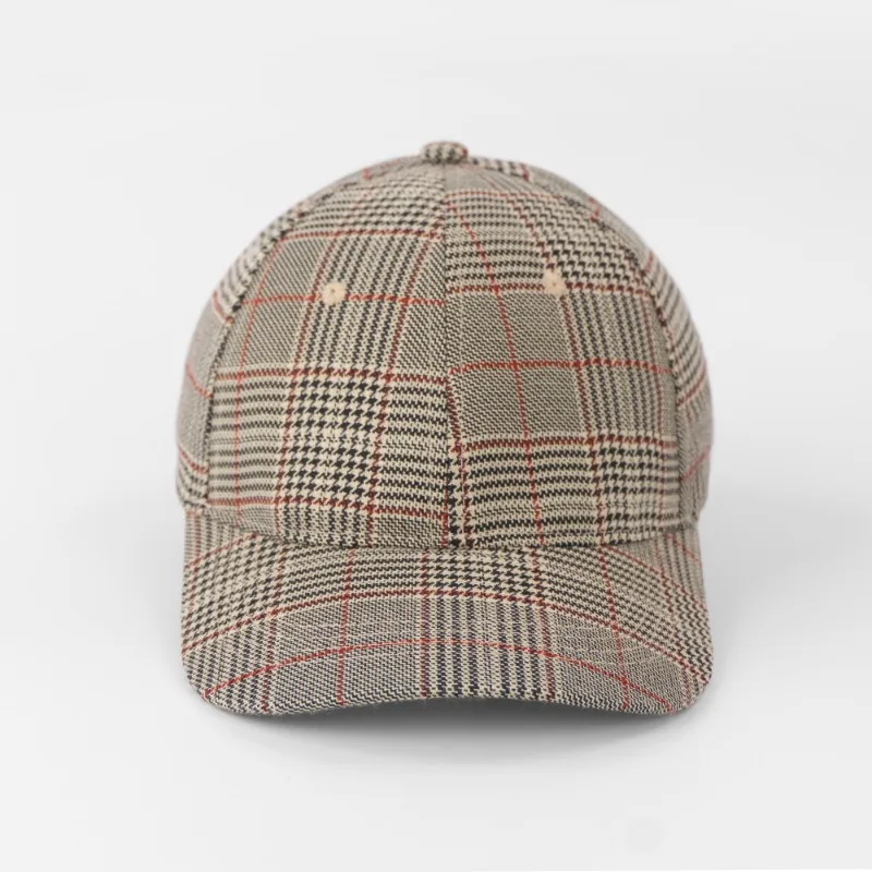 Retro Plaid Baseball Cap for Men and Women Casual Plaid Duckbill Cap Colorful Plaid Autumn Winter New Fashion Styles