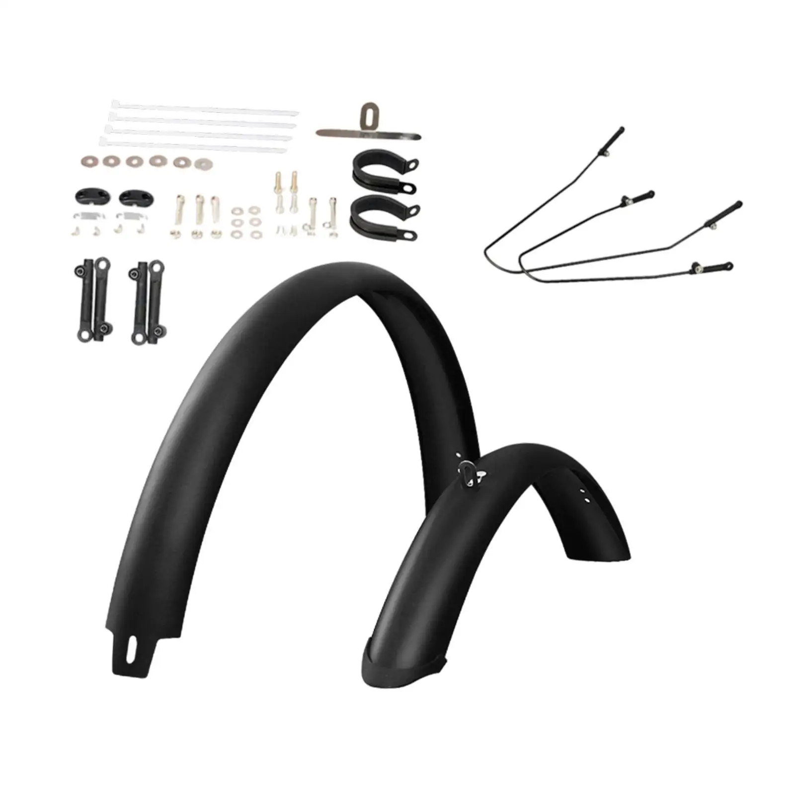 Mountain Bike Mud Guards Front and Rear Replacement Bicycle Fenders Wide Tire Splash Shield for Rain Riding