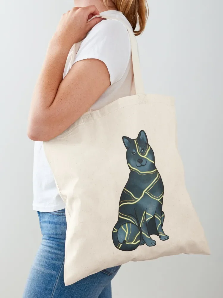 Kintsugi Shiba Inu Tote Bag Shopper bag Women's beach bags Canvas stote bag tote men's