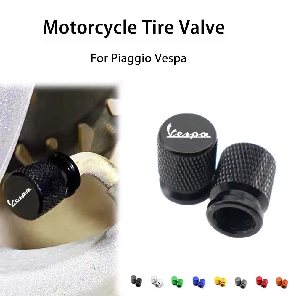 For Piaggio Vespa GTS GTV 250 300 Sprint Primavera 150 LX LXV Motorcycle Accessories Tire Valve Air Port Stem Cap Cover