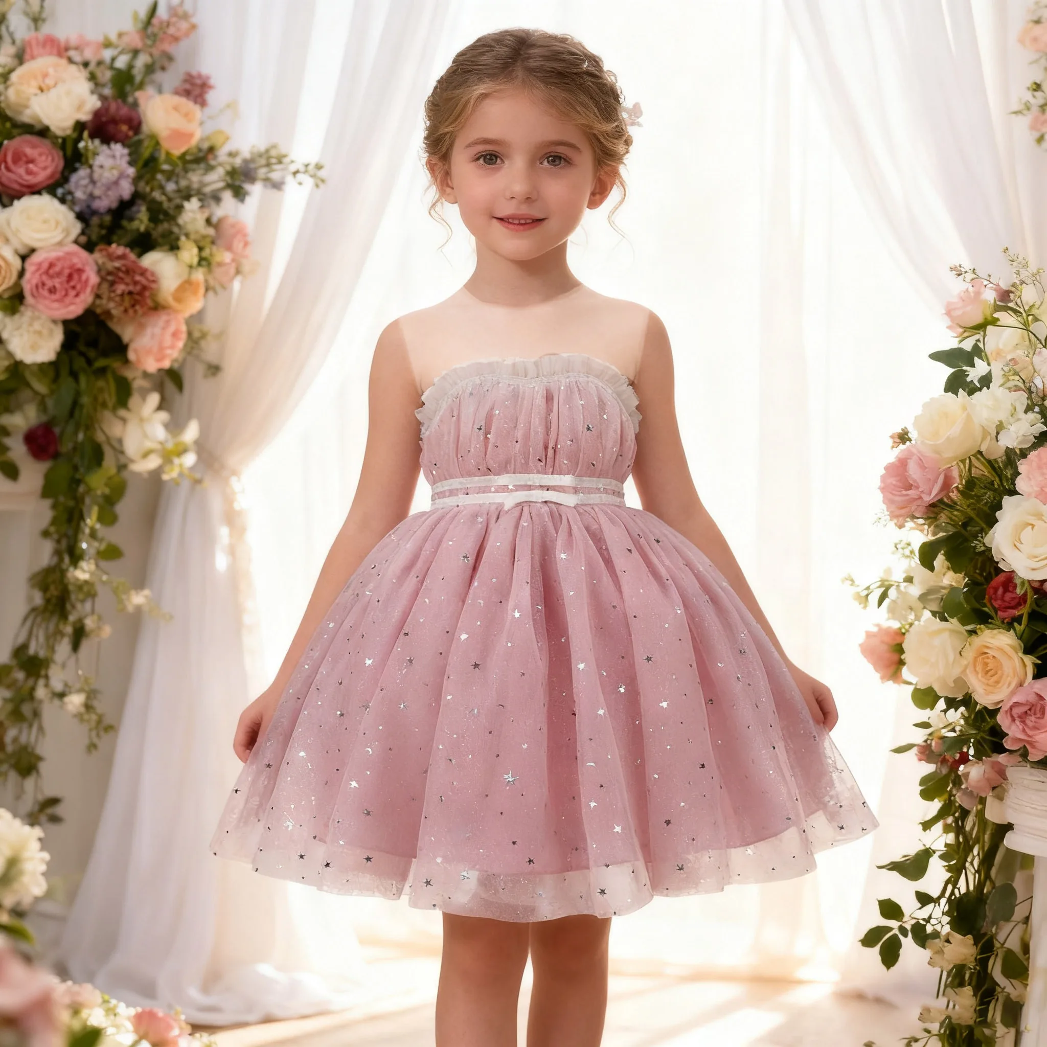 

girl Special Occasion Dress 2026 Christening Baptism Gown Flower Embroidery Tutu Dress newyears Clothes Birthday dress