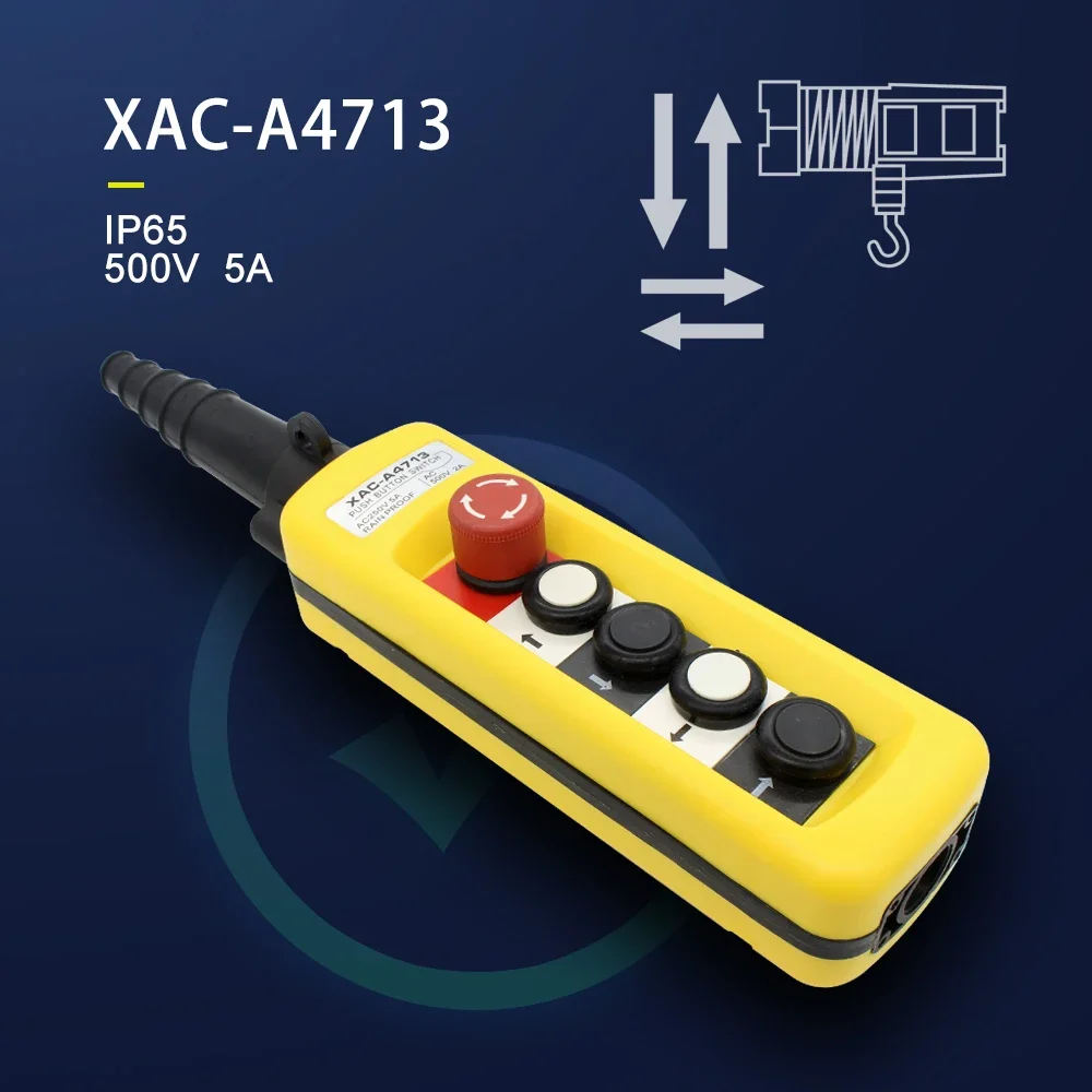 ManHua XAC-A4713 Waterproof Pendant Control Station Push Button Switches Designed for Lifting and Handling Applications