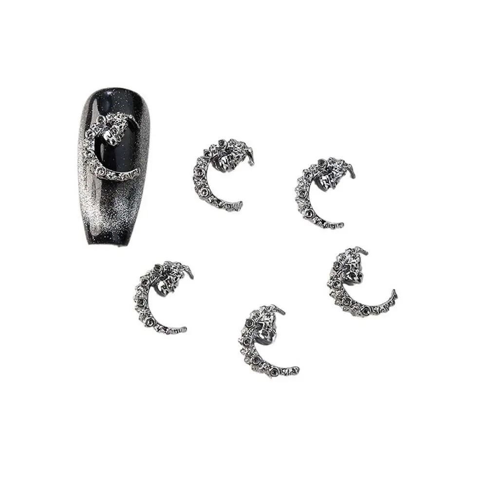 

5Pcs/set Manicure Material Halloween Heart Nail Decorations Nail Supplies Nail Art Charms Halloween Star Nail Accessories