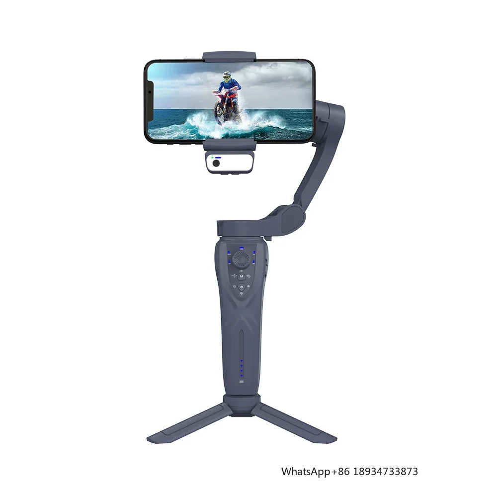 Wholesale Price Gimbal Stabilizer Handheld 3-axis Wireless BT Phone Anti-shake AI Face Tracking Pictures Videos Shooting