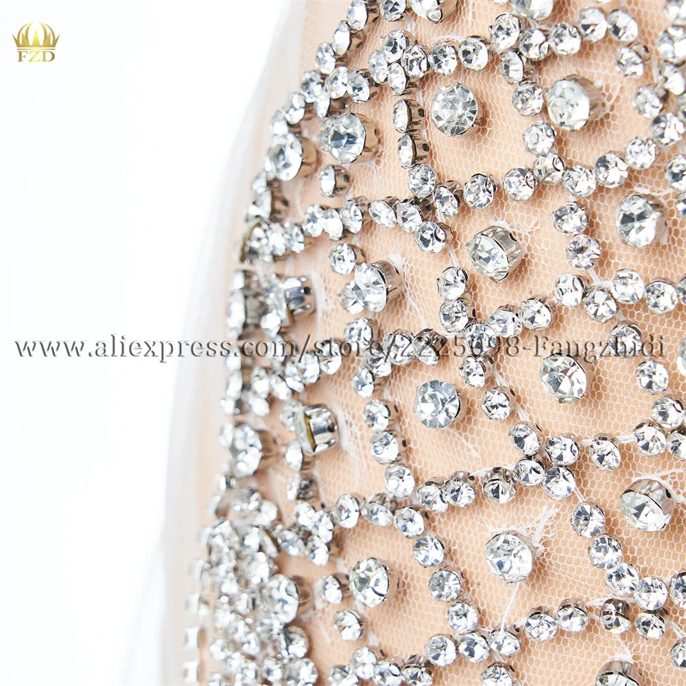 Imagem -05 - Fzd Rhinestone Applique para Vestido de Festa de Casamento Faça Você Mesmo Applique Patch para Roupas Ferro Artesanal em Remendo pc