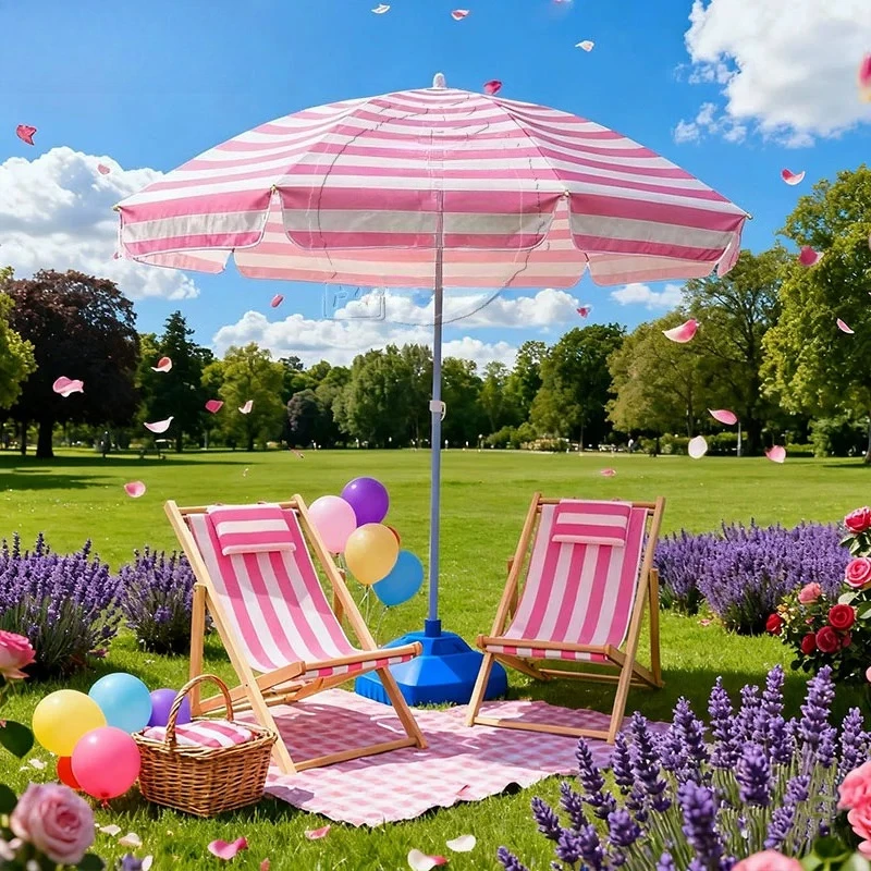 Parasol d'extérieur contemporain aux arrangements colorés, parasol de patio qui renforce l'unité visuelle, mobilier d'extérieur Marktschirm XY40OU