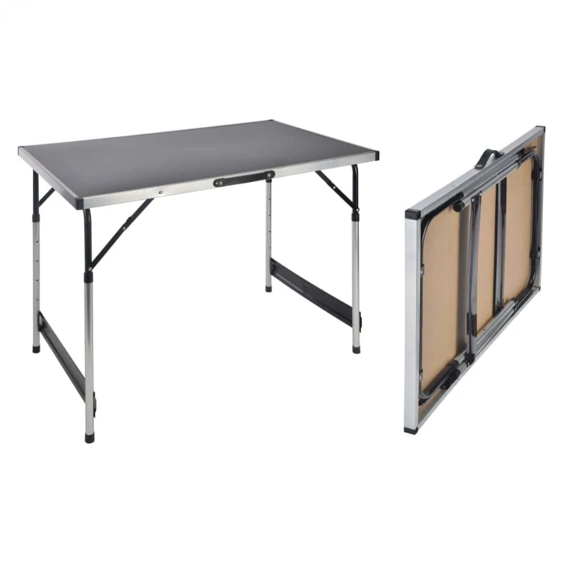 

2023 New Design Camping Table Folding Camping Table Portable with Aluminium Table Top 4 People Foldable Maximum Load 80 kg