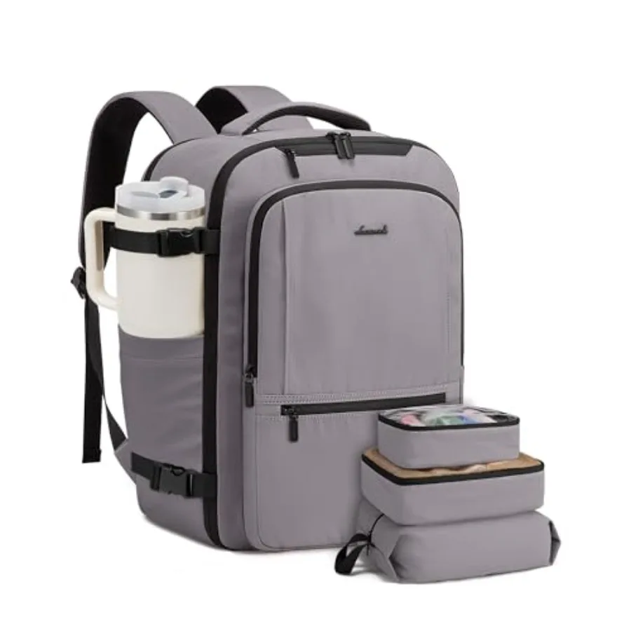 

Travel Backpack for Women and Men 40L Large Carry On Backpack Airle Approved TSA Personal Item Weekender Bag Water Resistant La