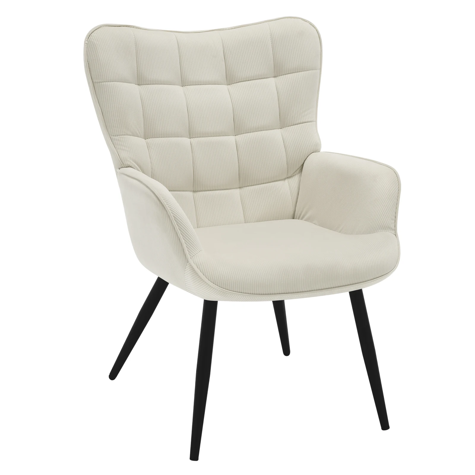 WOLTU Moderner Wingback-Sessel, Relax-Vintage-Lounge, gepolstert, zum Lesen, TV, Freizeit, Sofa, Stuhl für Wohnzimmer, Heimdekoration