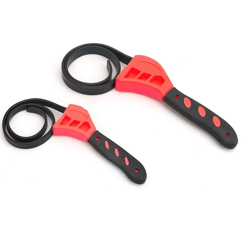 Belt Wrench Oil Filter Puller Strap Spanner Chain Wrench Strap Opener Flexible Adjustable Strap Opener Cartridge Removal Tool