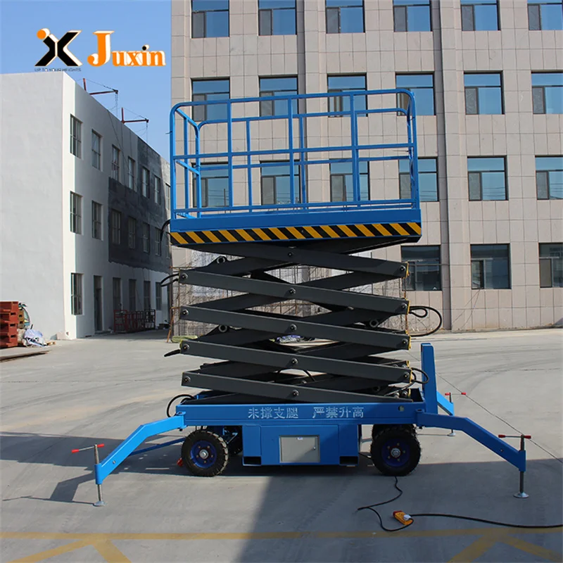 12m Electric Scissor Lift 4-18m Mobile Lifter Scaffolding Electric Hydraulic Scissor Lift