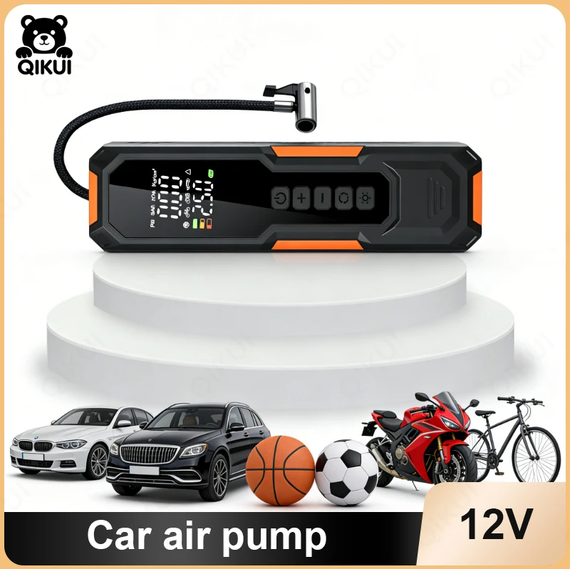 

Portable Car Emergency Power Supply for iPhone Android Laptops Tablets with Built in Air Compressor LED Light Tire Pressure