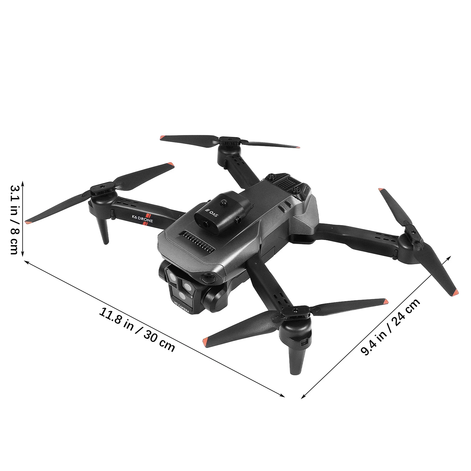 

Folding Drone Hd Triple Camera Gesture Roll Hold App Control Double Batteries Long Flight Time Mini