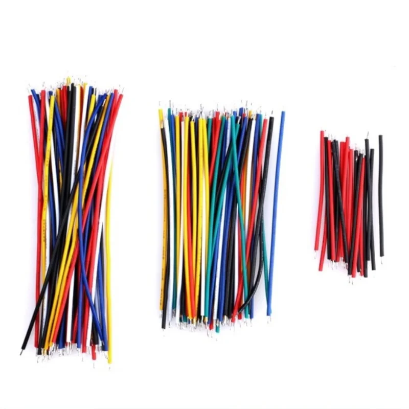 No. 4 commonly used wire bundle double ended tin plated color connecting wire 5CM 8CM 10CM a total of 13 types 10 each