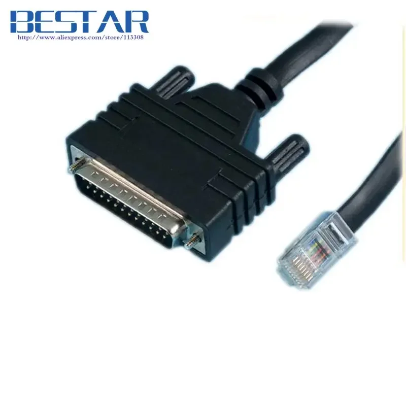 

1.8M 6FT DB 25 To RJ 45 Network Routers Cable CAB-CONAUX Console Cable For Cisco Router RS232 DB25 Male To RJ45 Male