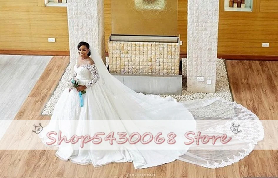 2023 Plus Size Arabic High Quality Lace Beaded Vintage Wedding Gowns Sheer Neck Long Sleeves Sexy Bridal Bride Dresses