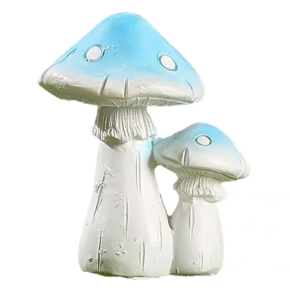 Great Mushroom Figurine Durable Creative Decorative Vivid Mushroom Statue Eco-friendly Resin Garden Ornament for Home