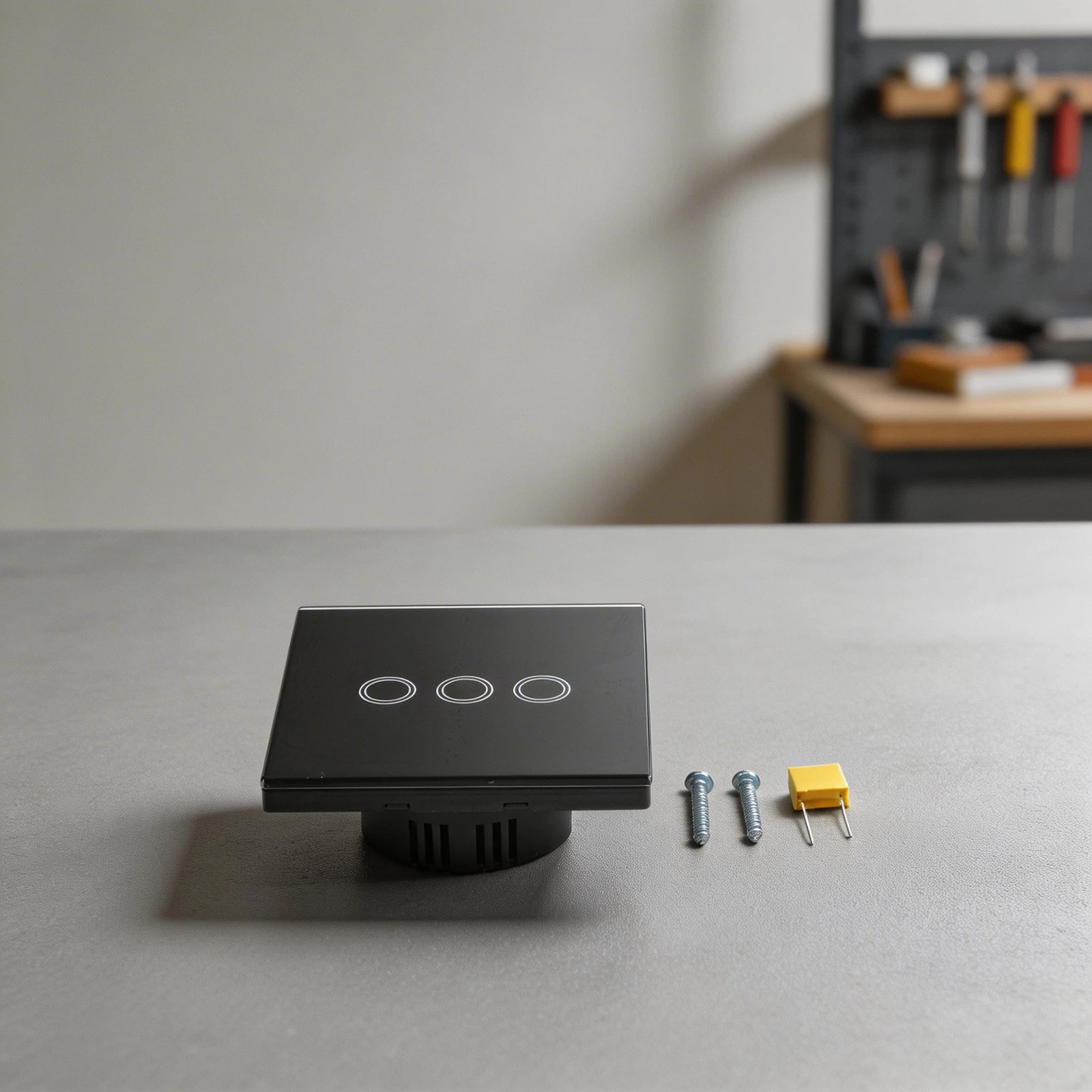 Touch Activated Dimmer Switch for Homes & Offices 3 Gang Configuration Compatible with Various Lighting Options