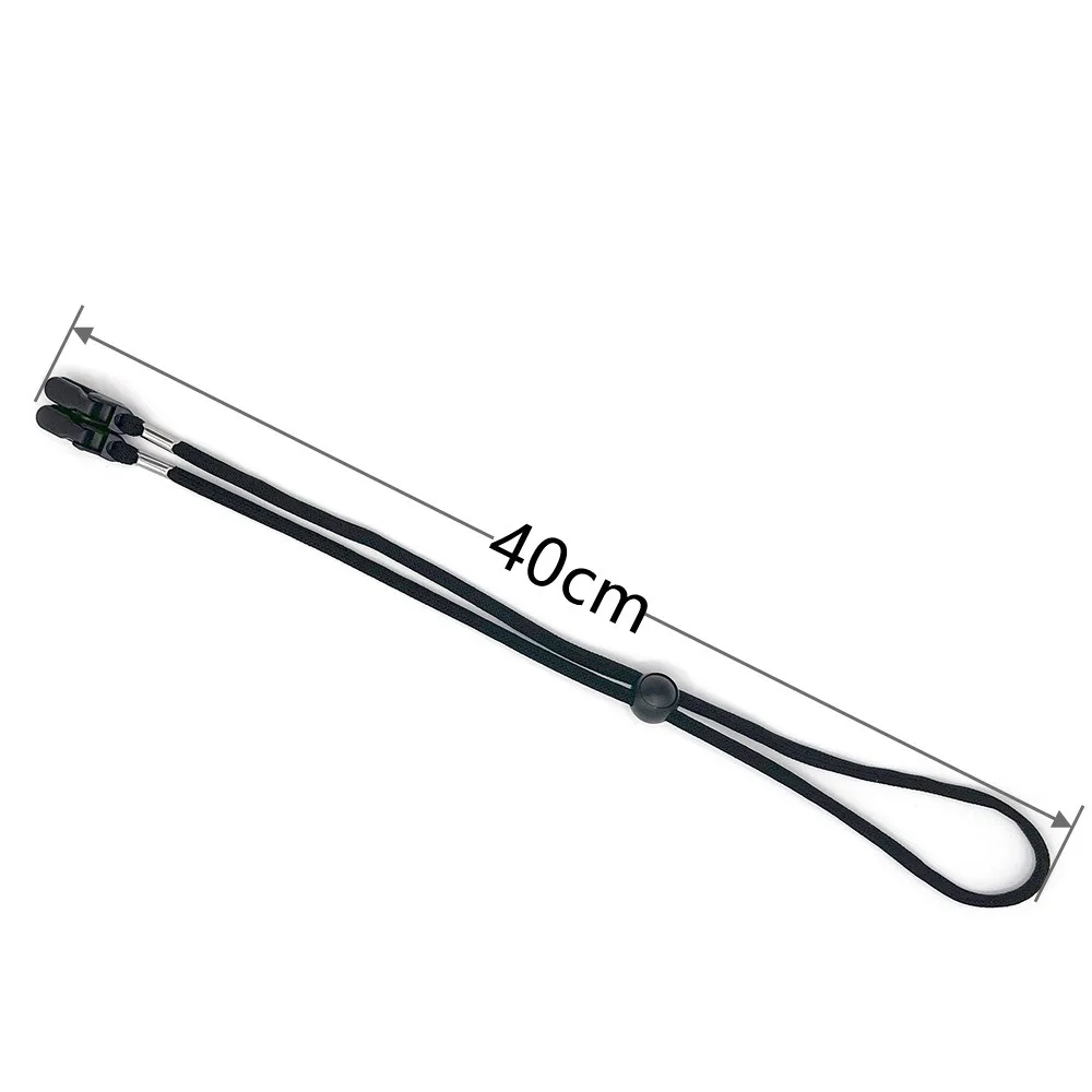 4pcs New Mask Lanyard Hat Retainer Hook Clips Elastic Hat Chin Cord Adjustable Removable Anti-drop Rope Sun Hat