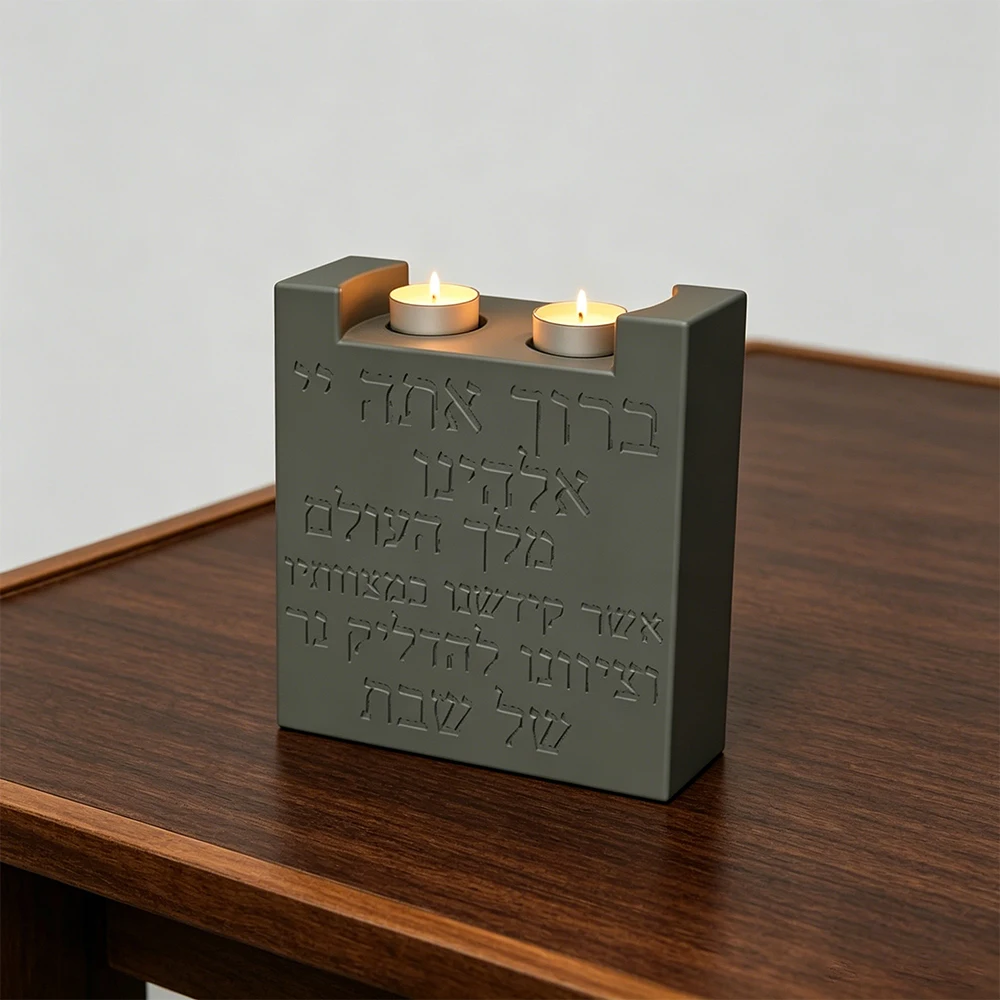 Candle Vessel Supplies - Shabbat Dubbele Kaarsenhouder Siliconen Mal, Herbruikbare