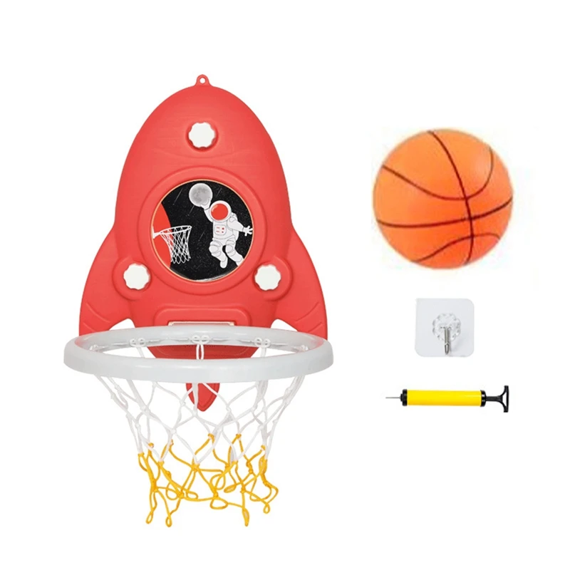 Kids Sports Toy Basketball Hoop Set With Balls&Ball Pump Portable Basketball Toy Games For Boy Girls