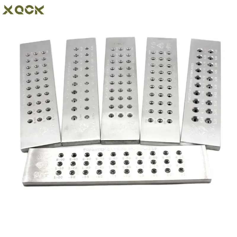 

1pc Tungsten Carbide Drawplate for Jewellery Machine Round Rectangle Hexagon Square Semicircle Shape Wire Drawing Jewelry Tools