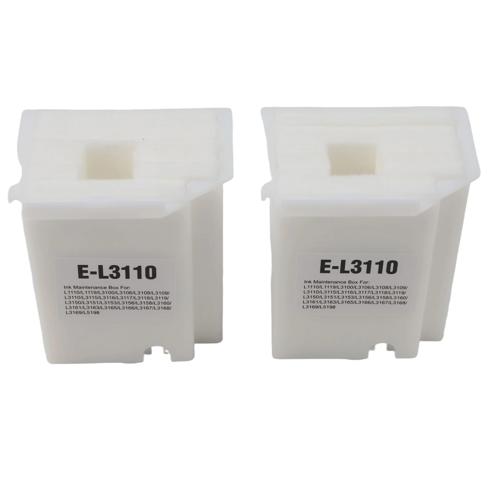 2pcs Maintenance Box With Printer Waste Ink Sponge Replacement For ET-2810 ET-2812 ET-2814 ET-2803 ET-2715 ET-2720