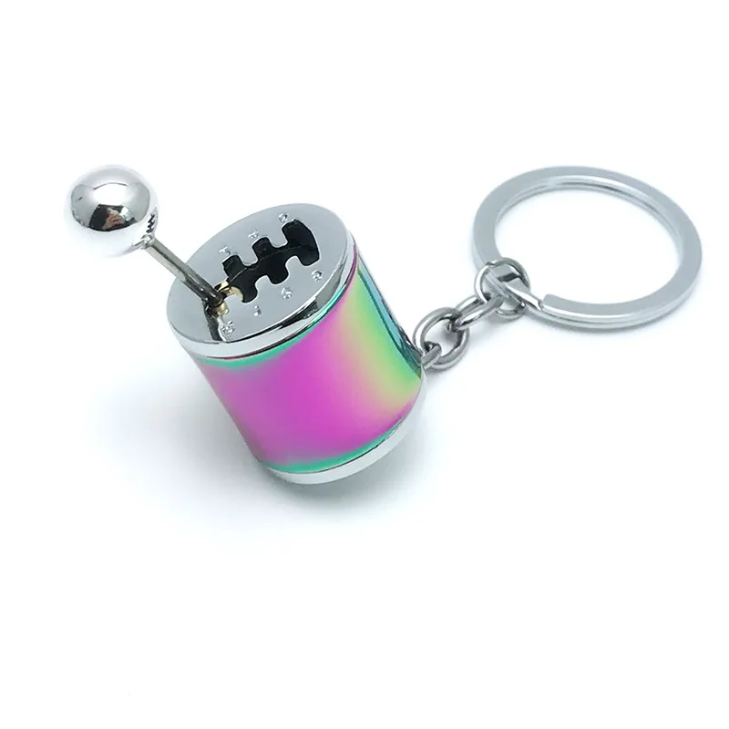 Beautiful Car Modification Pendant Six Gear Shift Keychain Car Pendant Shifter Metal Keyring