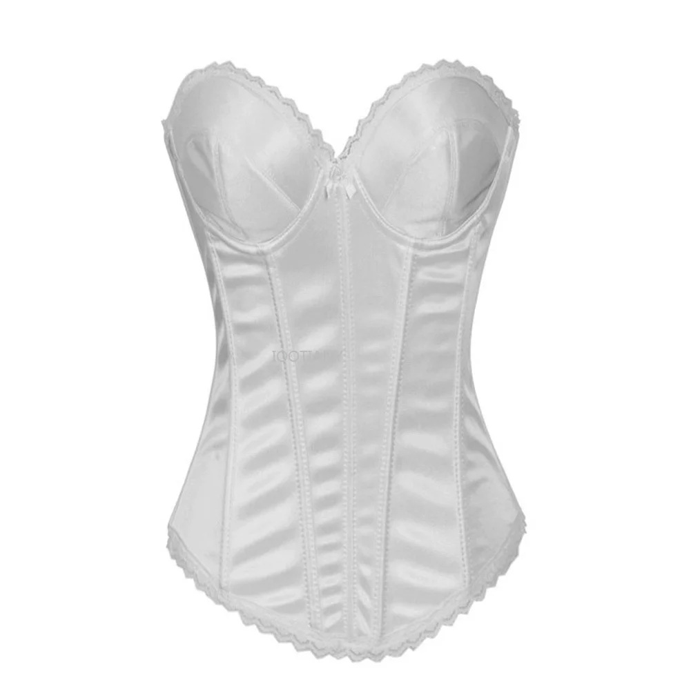 Bustier à bretelles spaghetti réglables, bretelles solides, corsets pour patients, dentelle noire et blanche, vêtements extérieurs pour cour, haute qualité, 2024