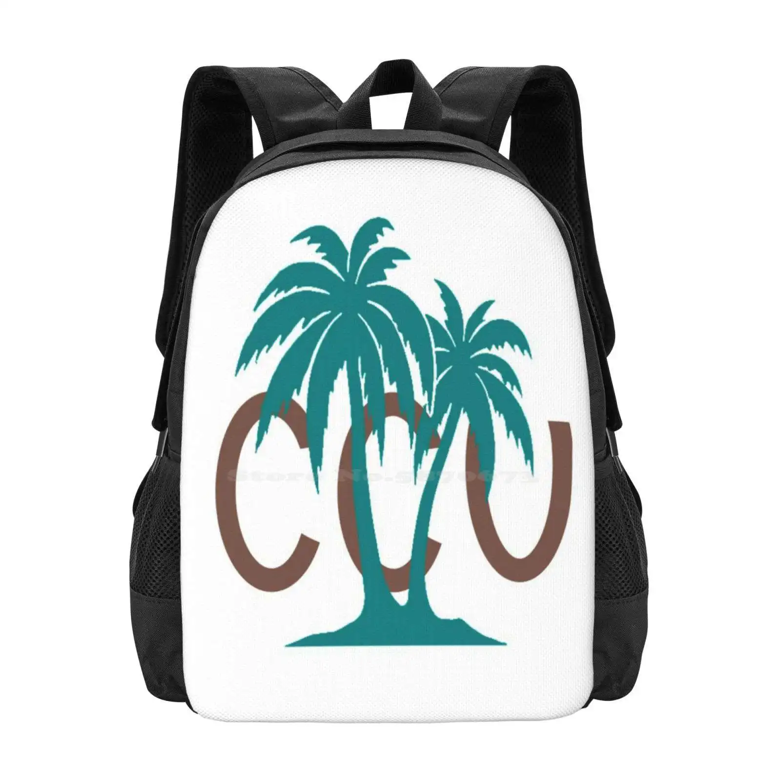 Coastal Carolina Hot Sale Schoolbag Backpack Fashion Bags Ccu Chanticleers Coastal Carolina University Palm Trees Chants Up