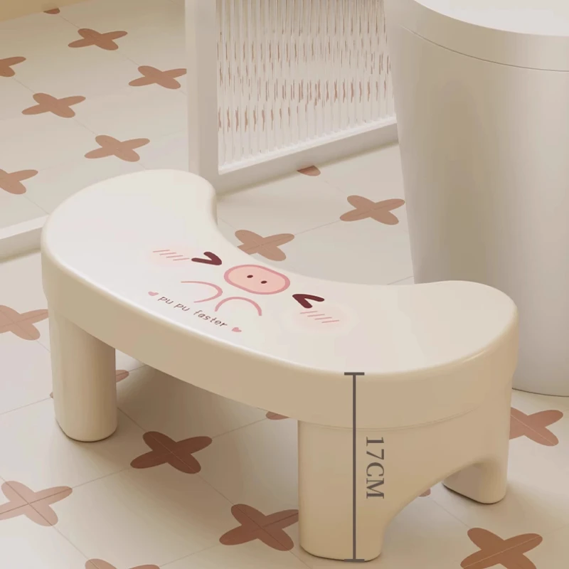 

Утолщенная противоскользящая подставка для ног для унитаза, эргономичная ступенька для ванной комнаты для пожилых людей, прочная пластиковая подставка, нескользящая поверхность для безопасности